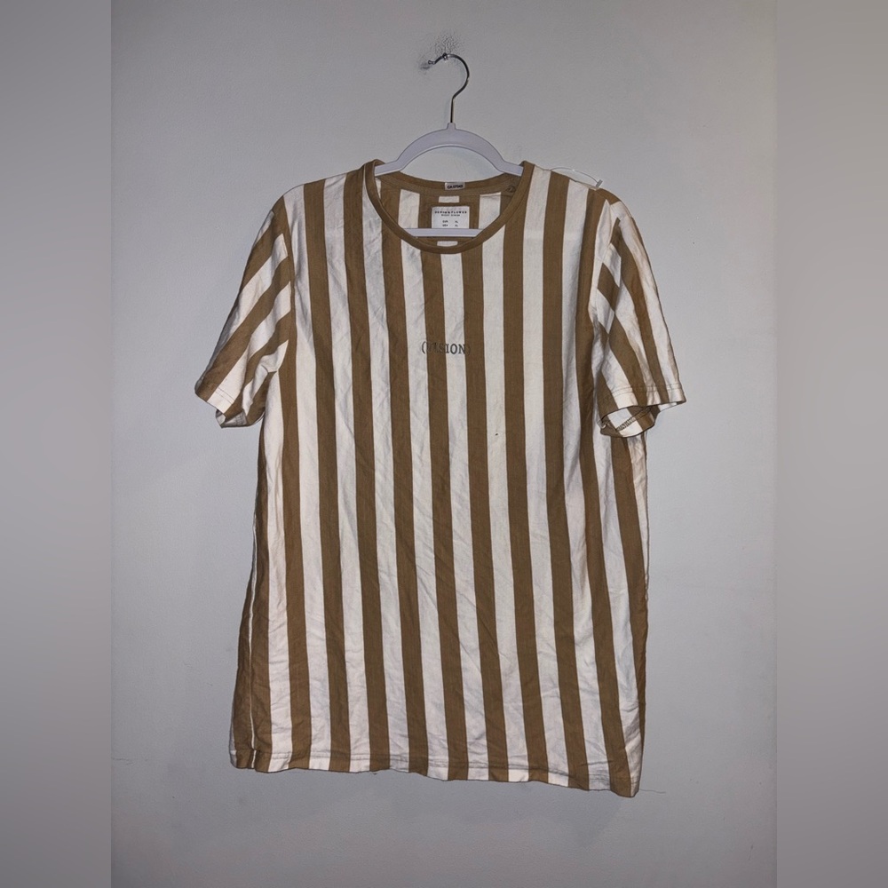 Denim & Flower - Tan Striped T-Shirt (Men’s)